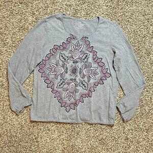 Size XL (16/18) Faded Glory Long Sleeve Knit Pullover